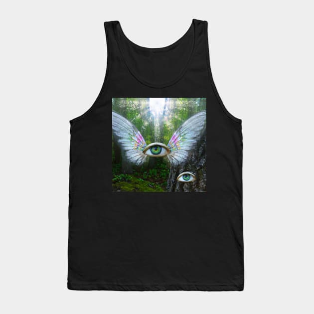 Dreamcore Eye with wings - Angel - Weirdcore dreamcore design Tank Top by Random Generic Shirts